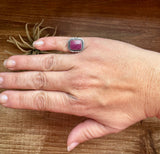 Ring - Size 5 1/2 -Red Spiny & Sterling Silver