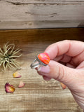 Heart Ring - Size 6 -Dahlia ring and sterling silver IIII