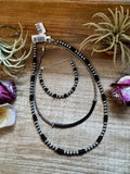 Black Onyx & Sterling Silver Pearl Bracelet – 5mm