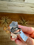 Tia Long Spiny Oyster Ring – Navajo Made – Adjustable Sterling Silver