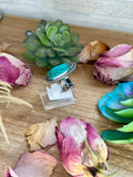MJ Turquoise Ring – Sterling Silver Adjustable Band
