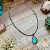 ***FREE Sterling Silver Pearl Necklace + MJ Oval Turquoise Pendant