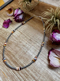 Nevada Opal Nugget Necklace – Sterling Silver Pearls – Handmade by The Bijoux FAB – 19"