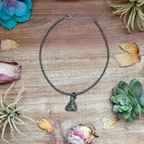***FREE Sterling Silver Pearl Necklace + MJ Triangle Royston Turquoise Pendant