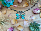 Turquoise Butterfly Pendant – Sterling Silver