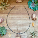 22” Graduated Sterling Silver Pearl Necklace