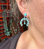 Dangle Earrings – USA Made with Kingman Turquoise & Sterling Silver