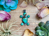 Turquoise Turtle Pendant – Sterling Silver fit 8 mm