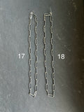 Sterling Silver Medicine Man Eye Paperclip Chain – 22” – Artist Jason Ogg