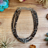14-Inch Dyed Brown Shell Choker