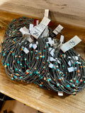 Mixed Turquoise & Spiny Oyster Necklace – 3mm Sterling Silver Pearls