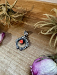 Naja Pendant with Red Spiny Oyster – Sterling Silver – Native Made by KB
