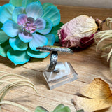 MJ Ring - Sterling Silver Long Turquoise Adjustable