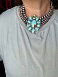 Princess Sonoran Turquoise Necklace – Emerson Thompson, Native Made, Sterling Silver