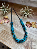 23-Inch Deep Blue Turquoise Necklace & Sterling Accents – Exclusive to The Bijoux FAB