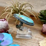 MJ Turquoise Ring – Sterling Silver Adjustable Band