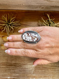 Adjustable Ring – Wild Horse Stone – Sterling Silver – Ned Nez Navajo Handmade