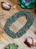 Turquoise Chain Necklace – 14"  – Larger Chain