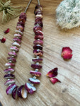 22 inch - NFR collection - sterling silver, purple spiny