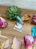 MJ Turquoise Ring – Sterling Silver Adjustable Band