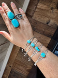 Sonoran Gold Turquoise Cuff – Sterling Silver – Native Made – Made in USA