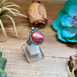 MJ Red Spiny Oyster Adjustable Ring