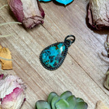***MJ Turquoise Statement Pendant