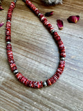 19 inch - NFR collection - sterling silver and red spiny