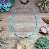 Variscite Heishi Necklace – 15" Best seller