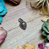 FREE Sterling Silver Necklace + MJ Brown Wild Horse Teardrop Charm