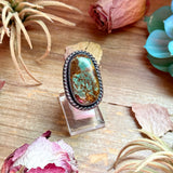 MJ Turquoise Ring – Sterling Silver Adjustable Band