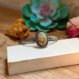 MJ Royston Turquoise Sterling Silver Cuff – Medium Stone