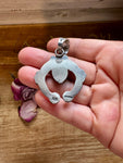 Naja Pendant with Dark Red & Purple Spiny Oyster – Sterling Silver – Native Made by KB
