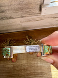 Cuff Bracelet – Green Kingman Turquoise – Sterling Silver – SF Stamp by Steve Francisco, Navajo Artist