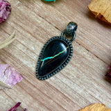 Black Jack Turquoise Pendant