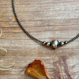 15-Inch 14mm Middle Sterling Silver Pearl Necklace