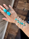 Royston Turquoise Cuff – Sterling Silver