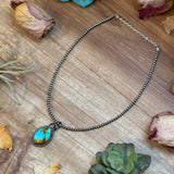 ***FREE Sterling Silver Pearl Necklace + MJ Oval Turquoise Pendant