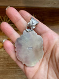 Bumblebee Jasper Pendant – Sterling Silver, Bright Yellow