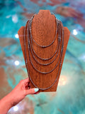 22” Graduated Sterling Silver Pearl Necklace