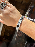 White Buffalo Cuff – Sterling Silver – SF Stamp by Steve Francisco