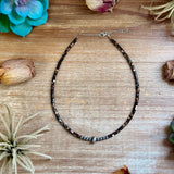 14-Inch Dyed Brown Shell Choker
