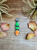 Boyd Ashley 3-Stone Pendant – Spiny Oyster & Green Turquoise, Sterling Silver