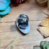 MJ ring - Sterling Silver Free Form Long Adjustable