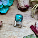 square ring turquoise mj
