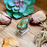 MJ Freeform Turquoise Ring – Sterling Silver