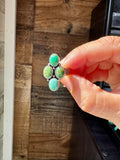 Adjustable Ring with 4 Green Turquoise Stones