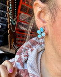 Pink Opal Half-Cluster Stud Earrings – Sterling Silver, Limited Pairs
