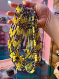 18-Inch Lemon Jade & Sterling Silver Pearl Necklace