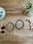 Only Sterling Silver Pearls Hoops